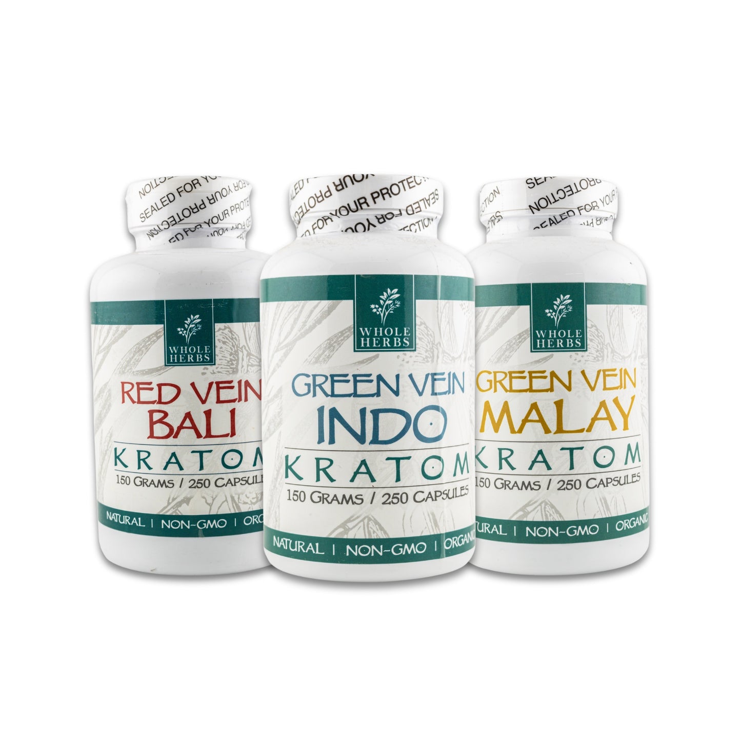 Whole Herbs Kratom Capsules (250ct)