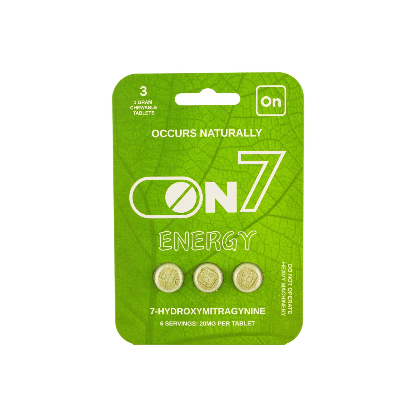 On7 Kratom Tablets Energy (20mg)