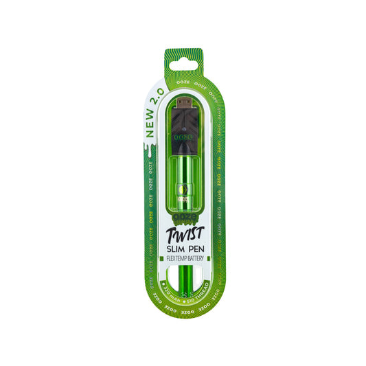 Twist Slim Pen 2.0 - 320 mAh Flex Temp Battery (Slime Green)