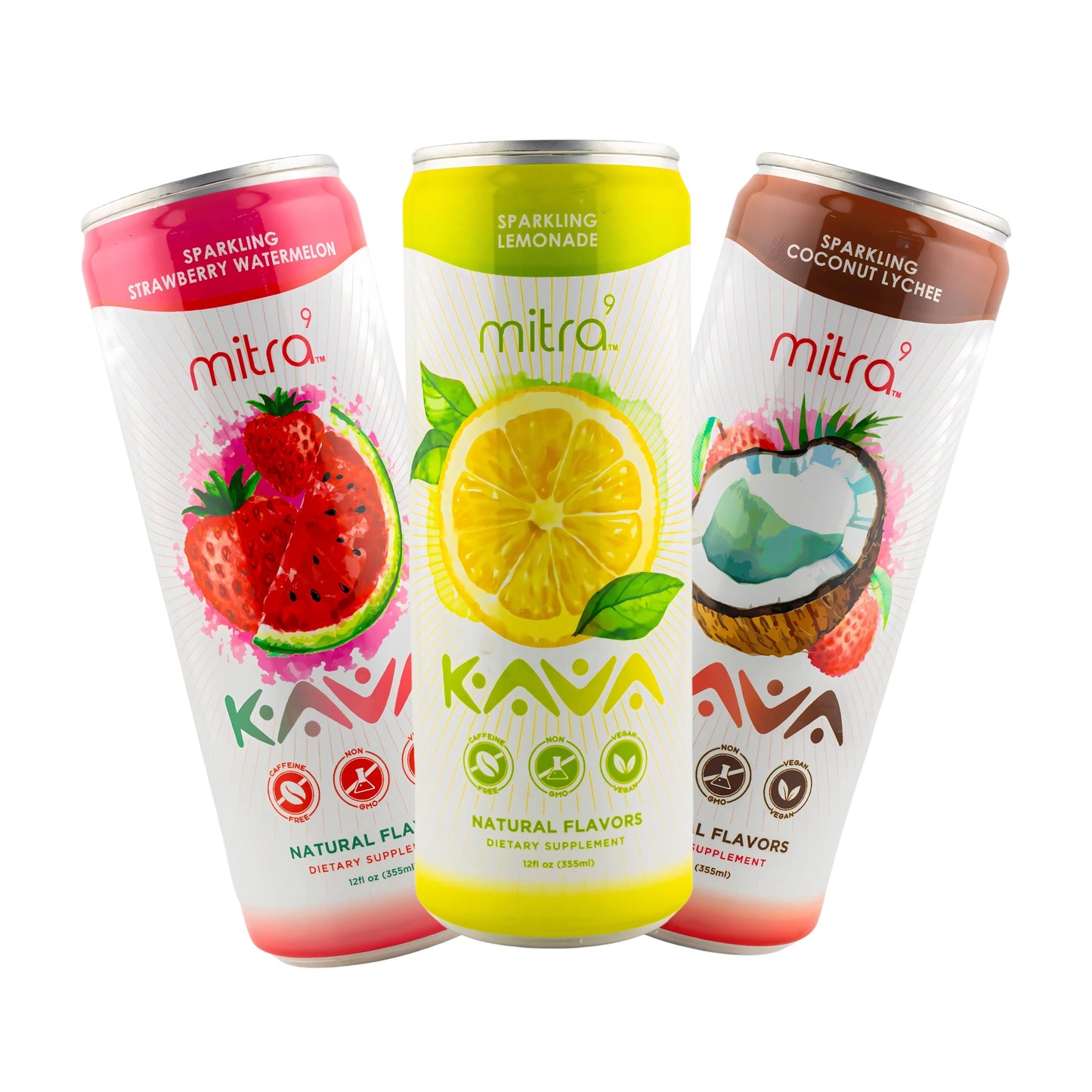 Mitra9 Kava Sparkling Seltzers (Flavored)