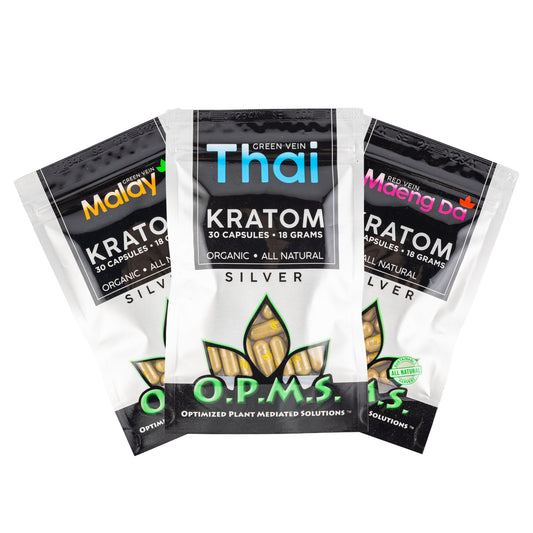 OPMS Kratom Silver Capsules (30ct)