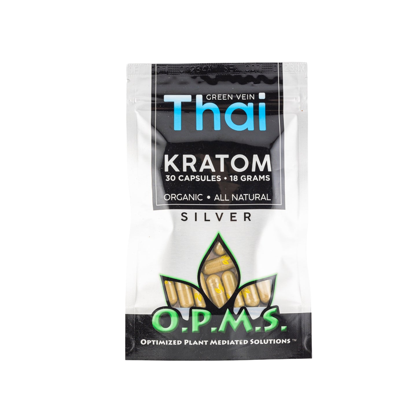 OPMS Kratom Silver Capsules (30ct)